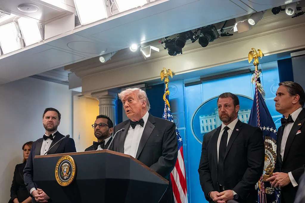 Article image for Trump evacuated after shooting at White House correspondents’ dinner, suspect in custody